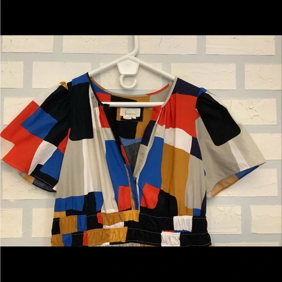 Anthropologie Somerset XL in Nouveau Geometric Patchwork - Picture 2 of 11